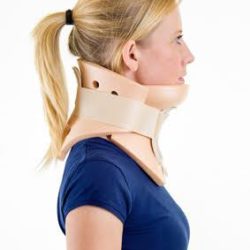 woman with whiplash car injury neck pain